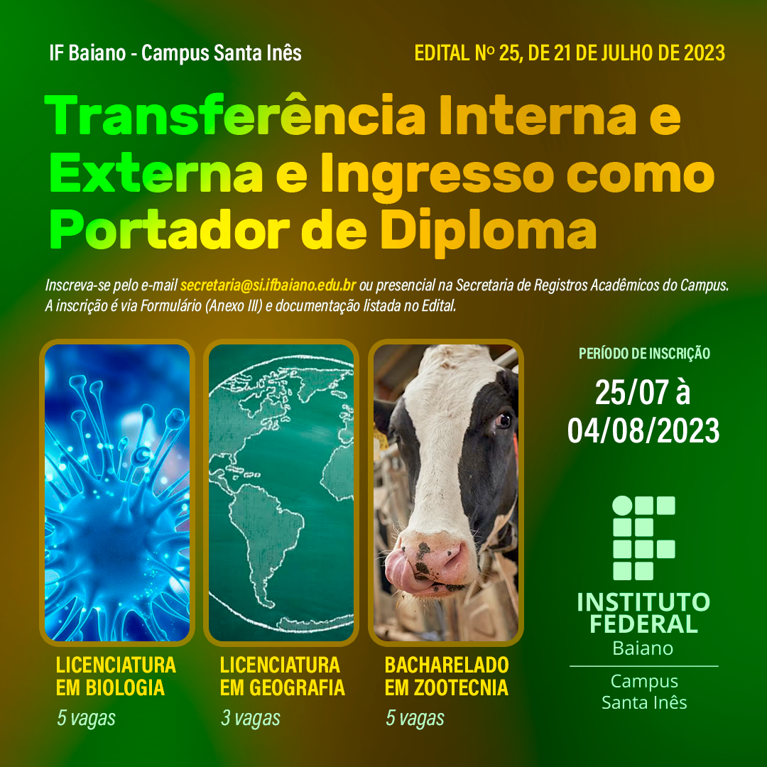 SiSU 2023.2 - Homologação de Pré-Matrícula - campus Jequié — IFBA -  Instituto Federal de Educação, Ciência e Tecnologia da Bahia Instituto  Federal da Bahia